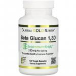 Бета Глюкан 1,3D, Beta Glucan 1,3D California Gold Nutrition, 125 мг, 120 растительных капсул - Фото миниатюра 1