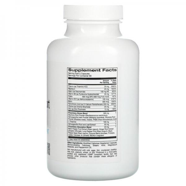 Антистрессовое средство, Stress Support, ZOI Research, 180 вегетарианских капсул - Фото 2