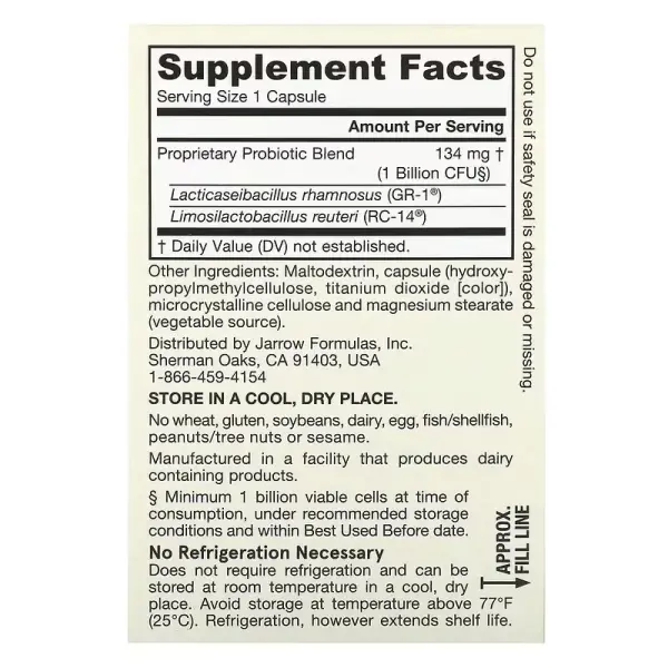 Пробиотики дофилус для женщин, Women's Fem Dophilus, Jarrow Formulas, 30 капсул - Фото 2