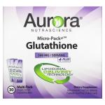 Глутатион, Micro-Pack Glutathione, Aurora Nutrascience, 500 мг, 30 пакетиков по 10 мл - Фото миниатюра 1