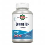 Бетаин HCl +, Betaine HCl+, KAL, 250 таблеток - Фото миниатюра 1