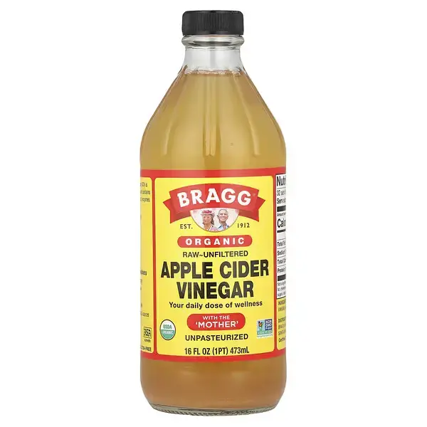 Органический яблочный уксус с маткой, Organic Apple Cider Vinegar with the Mother, Bragg, 473 мл (16 ред. унций) - Фото 1