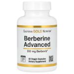 Берберин с фитосомами Berbevis, Berberine Advanced, California Gold Nutrition, 550 мг, 60 растительных капсул - Фото миниатюра 1