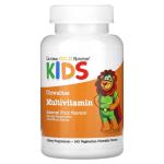 Жувальні мультивітаміни для дітей, зі смаком фруктів, Chewable Multi Vitamin for Children Assorted Fruit Flavors, California Gold Nutrition, 180 вегетаріанських таблеток - Фото миниатюра 1