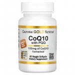 Коэнзим Q10 c пирролохинолинхинон, CoQ10 with PQQ, California Gold Nutrition, 100 мг, 60 растительных капсул - Фото миниатюра 1