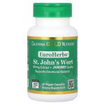 Экстракт зверобоя, St. John's Wort, California Gold Nutrition, EuroHerbs, 300 мг, 60 растительных капсул - Фото миниатюра 1