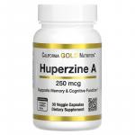 Гуперзин А, Huperzine A, California Gold Nutrition, 250 мкг, 30 растительных капсул - Фото миниатюра 1