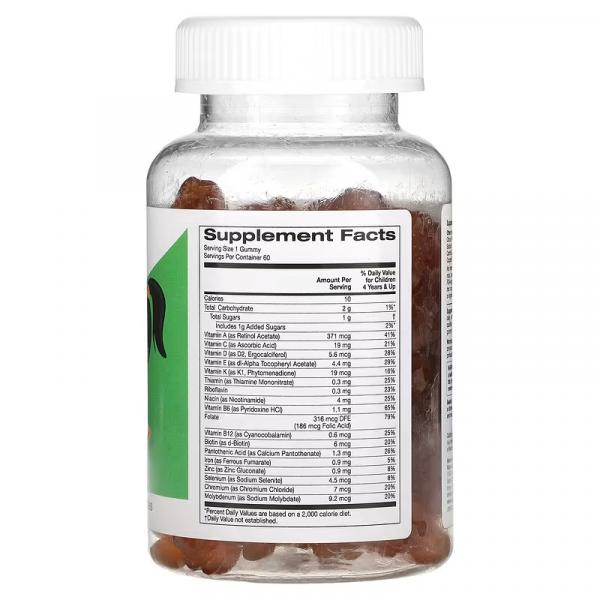 Мультивитамины и минералы для детей, без желатина, натуральная малина, Multivitamin Mineral for Children, No Gelatin, Natural Raspberry, California Gold Nutrition, 60 вегетарианских жевательных таблеток - Фото 2