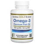 Рыбий жир премиум, Omega-3, Fish Oil, California Gold Nutrition, 100 капсул - Фото миниатюра 1