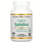 Спирулина, Spirulina, California Gold Nutrition, 500 мг, 240 таблеток - Фото миниатюра 1