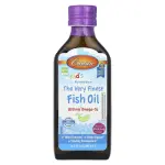 Самый лучший рыбий жир для детей, натуральным вкус ягод, Carlson Labs, Fish Oil, 800 мг, 200 мл (6,7 жидк. унции) - Фото миниатюра 1