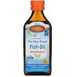Рыбий жир для детей, вкус апельсина, Fish Oil, Carlson Labs, 800 мг, 200 мл (6,7 жидк. унции) - Фото миниатюра 1