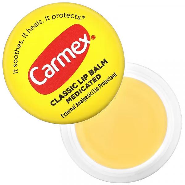 Классический бальзам для губ, лечебный, Classic Lip Balm Medicated, Carmex, 7,5 г - Фото 2