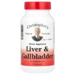 Растительная добавка для печени и желчного пузыря, Liver Gallbladder, Christopher's Original Formulas, 425 мг, 100 растительных капсул - Фото миниатюра 1