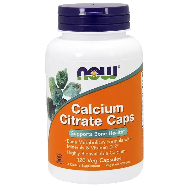 Цитрат кальция с минералами, Calcium Citrate, Now Foods, 120 вегетарианских капсул - Фото 1