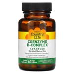 Комплекс коэнзимов группы B, Coenzyme B-Complex Advanced, Country Life, 60 веганских капсул - Фото миниатюра 3