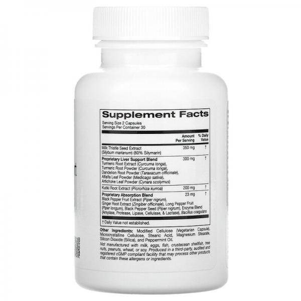 Добавка для поддержки выведения токсинов, Detox Support, ZOI Research, 60 вегетарианских капсул - Фото 2