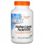 Альфа-липоевая кислота 600, Alpha-Lipoic Acid 600, Doctor's Best, 600 мг, 180 вегетарианских капсул - Фото миниатюра 1
