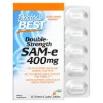 Дисульфат тозилат двойной силы, Double Strength SAM-e Disulfate Tosylate, Doctor's Best, 400 мг, 60 таблеток, покрытых кишечнорастворимой оболочкой - Фото миниатюра 1