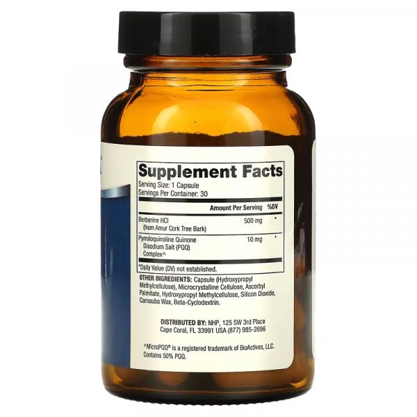 Берберин с улучшенной рецептурой и MicroPQQ, Berberine and MicroPQQ Advanced, Dr. Mercola, 30 капсул - Фото 2