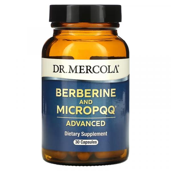 Берберин с улучшенной рецептурой и MicroPQQ, Berberine and MicroPQQ Advanced, Dr. Mercola, 30 капсул - Фото 1