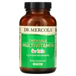 Жевательные мультивитамины для детей, Chewable Multivitamin for Kids, Dr. Mercola, 60 таблеток - Фото миниатюра 1