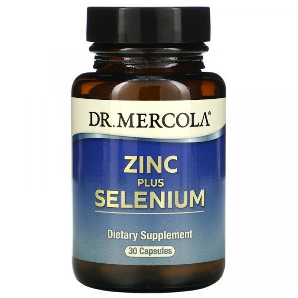 Цинк плюс селен, Zinc Plus Selenium, Dr. Mercola, 30 капсул - Фото 1