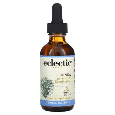 Экстракт уснеи, Usnea Extract, Eclectic Institute, 60 мл
