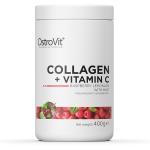 Коллаген + Витамин C, вкус Малиновый лимонад с мятой, Collagen + Vitamin C, Raspberry Lemonade with Mint, OstroVit, 400 г - Фото миниатюра 1