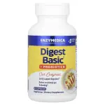 Ферменти та пробіотики, Digest Basic+Probiotics, Enzymedica, 90 капсул - Фото миниатюра 1