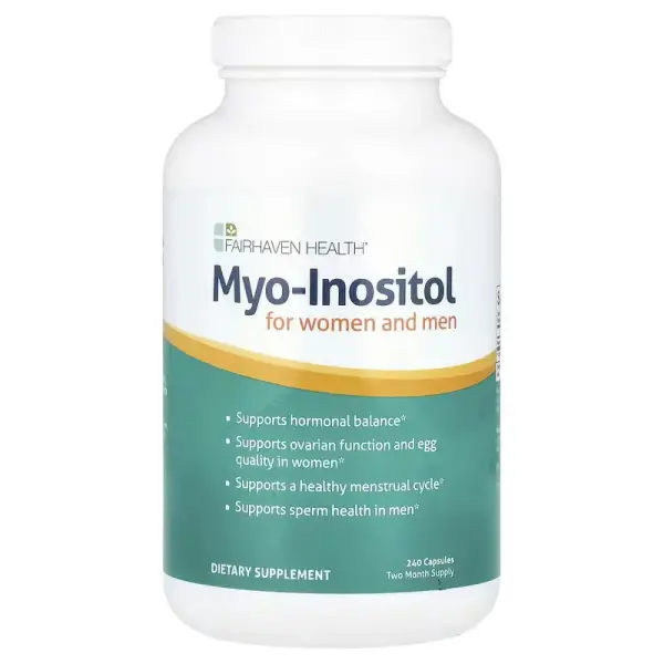 Міоінозитол, для жінок і чоловіків, Myo-inositol for Women and Men, Fairhaven Health, 240 капсул - Фото 1