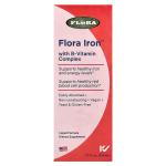 Комплекс із залізом і вітамінами групи B, Iron with B-Vitamin Complex, Flora, 228 мл - Фото миниатюра 2