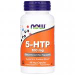 5-HTP, 5-гидрокситриптофан, Now Foods, 100 мг, 60 капсул  - Фото миниатюра 1