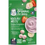 Йогурт для малышей от 8 месяцев, вкус банана и клубники, Yogurt Melts Banana Strawberry, Gerber, Organic, 28 г - Фото миниатюра 1