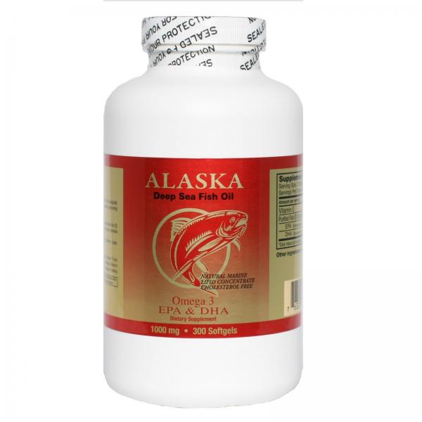 Рыбий жир, Golden Alaska Deep Sea Fish Oil, 1000 мкг, 300 капсул - Фото 1