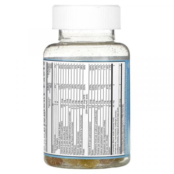 Мультивитамины и микроэлементы, овощи, фрукты и клетчатка для детей, Multi Vitamin plus Mineral Vegetables Fruits Fiber for Kids, GummiKing, 60 жевательных таблеток - Фото 2