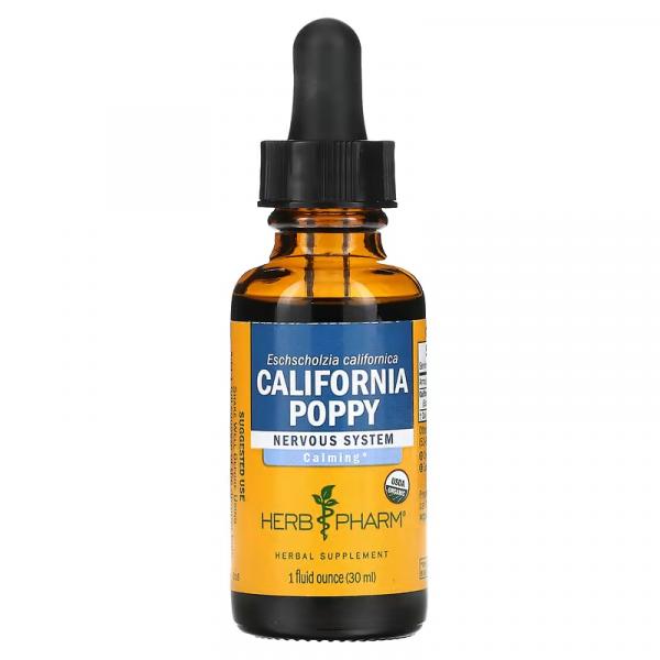 Каліфорнійський мак (Ешольція), California Poppy, Herb Pharm, 30 мл - Фото 1