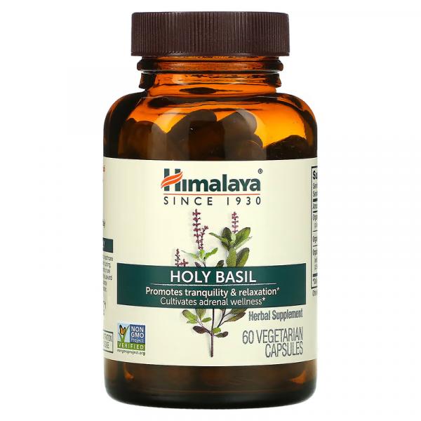 Базилик священный (Туласи), Holy Basil, Himalaya, 60 вегетарианских капсул - Фото 3