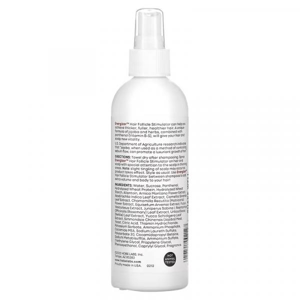 Стимулятор роста волос с жожоба и витамином B5, Energizer, Hair Follicle Stimulator with Jojoba Vitamin B-5, Hobe Labs, 237 мл - Фото 2