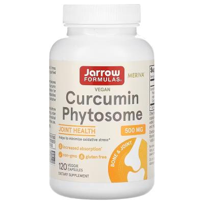 Фитосомы куркумина, Curcumin Phytosome, Jarrow Formulas, 500 мг, 120 вегетарианских капсул