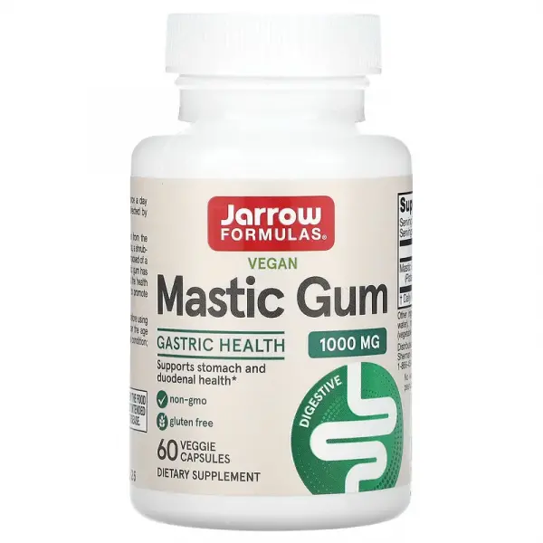 Мастиковая смола, Mastic Gum, Jarrow Formulas, 60 вегетарианских капсул  - Фото 1