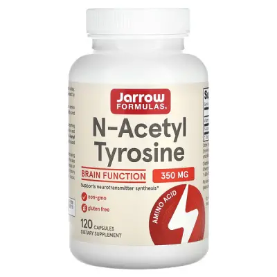 N-ацетил тирозин, N-Acetyl Tyrosine, Jarrow Formulas, 350 мг, 120 капсул