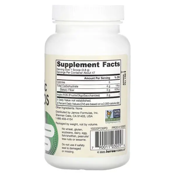 Инулин FOS, порошок, Jarrow Formulas, 6,3 унц. (180 г) - Фото 2