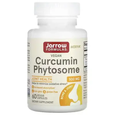Фітосоми куркуміну, Curcumin Phytosome, Jarrow Formulas, 500 мг, 60 веганських капсул