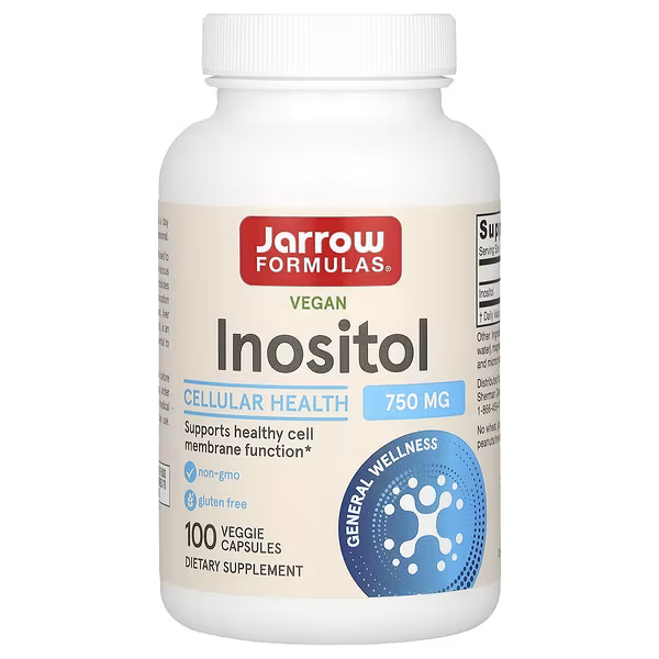 Инозитол, Inositol, Jarrow Formulas, 750 мг, 100 капсул  - Фото 1