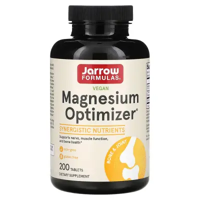 Оптимизатор Магния, Magnesium Optimizer, Jarrow Formulas, 200 таблеток 