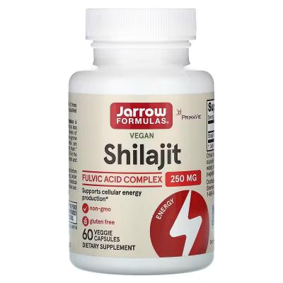 Веганский комплекс фульвовых кислот мумие, Vegan Shilajit Fulvic Acid Complex, Jarrow Formulas, 250 мг, 60 растительных капсул