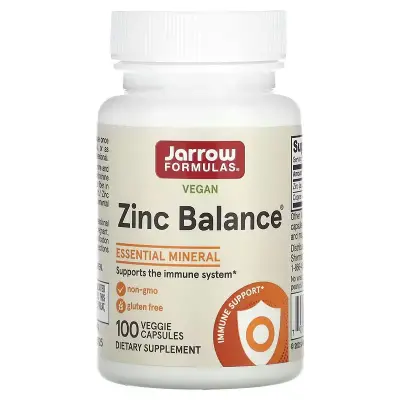 Цинк баланс (цинк и медь), Zinc Balance, Jarrow Formulas, 100 капсул