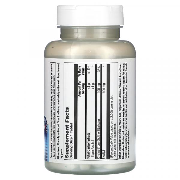 Холин инозитол, Choline Inositol, KAL, 90 таблеток - Фото 2