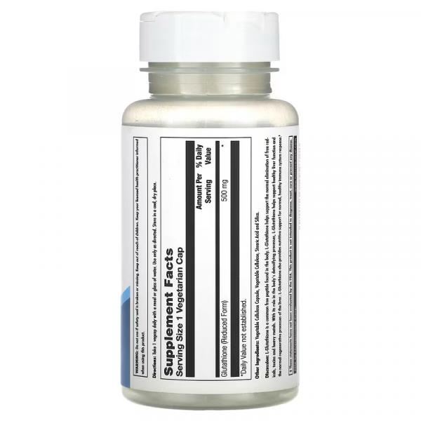 L-глутатіон SR, L-Glutathione SR, KAL, 500 мг, 30 вегетаріанських капсул - Фото 2